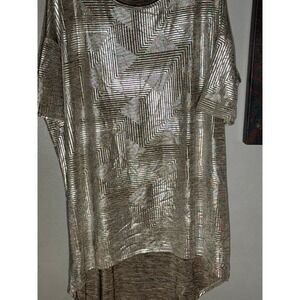 XL  Lularoe Irma tunic, Elegant, silver and gold
